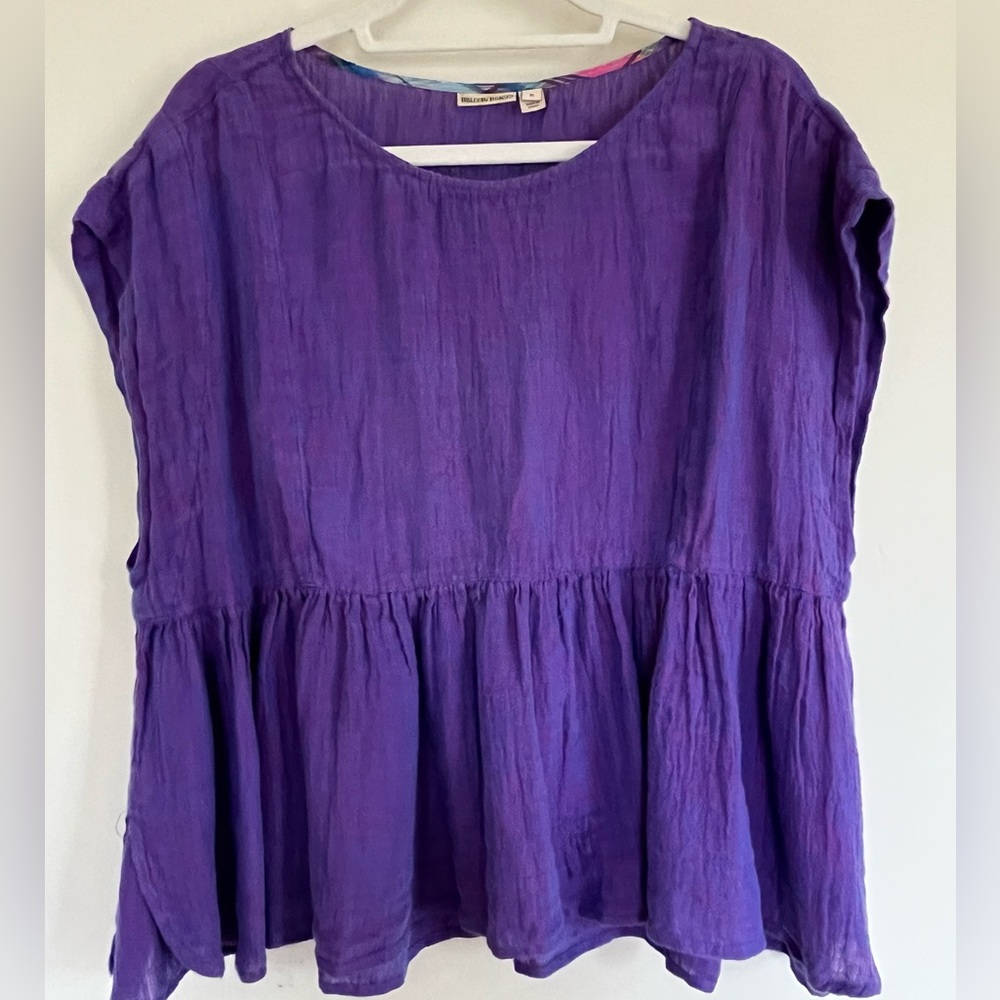 Holding Horses woman’s Purple linen smock Size M